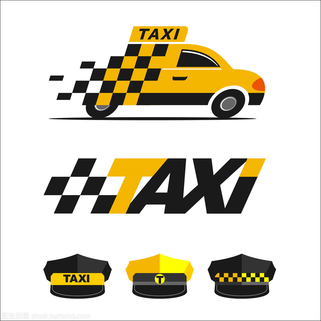 出租車圖標 簡潔設計與矢量標志的意義